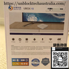 Load image into Gallery viewer, Available Now! 2023 Unblock Tech Australia Ubox 10 Gen 10 TV Box 安博电视盒子第十代
